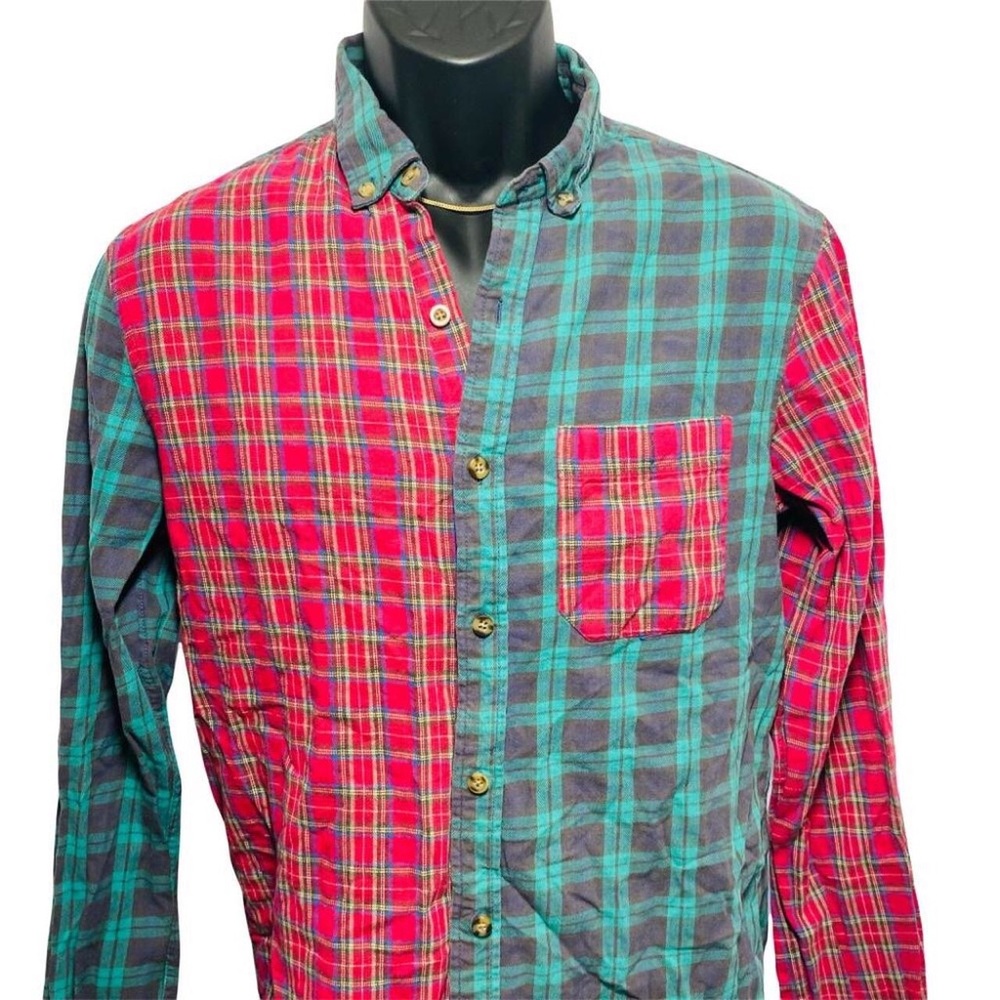 Blue + Red Plaid Shirt